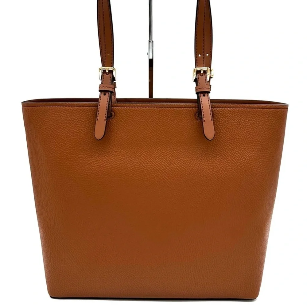 Michael Kors Jet Set Medium Pocket Tote Bag Luggage Brown